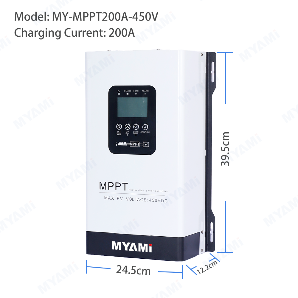 Charge Controller Solar - MPPTソーラー充電コントローラー 200A 調整可能 24V/36V/48V/60V/72/84V/96V/108V/120V/132V/144V/156V/168V/180V/192V バッテリー対応