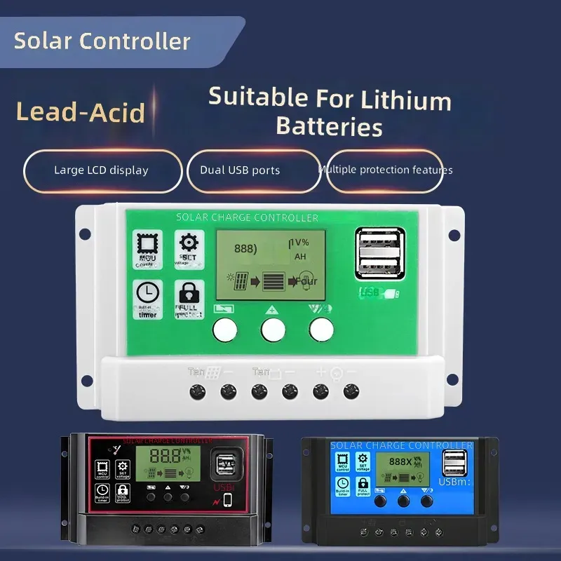 Charge Controller Solar - ソーラーコントローラー用 12V 24V 自動鉛蓄電池街路灯インテリジェント充放電システム