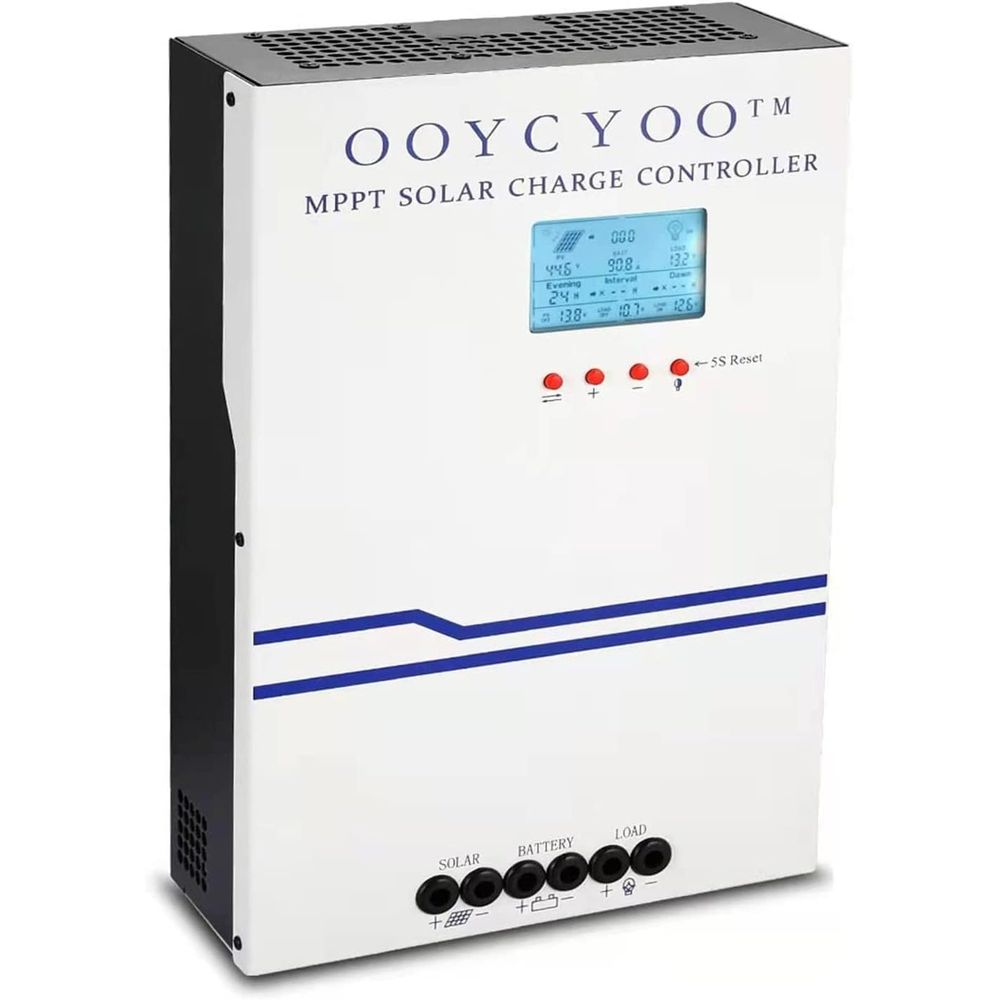 Charge Controller Solar - 100アンペアMPPTソーラー充電コントローラー24V 12V自動、100Aソーラーパネルレギュレーター最大入力電力2500W、AGM密閉型ゲル充電式バッテリー用