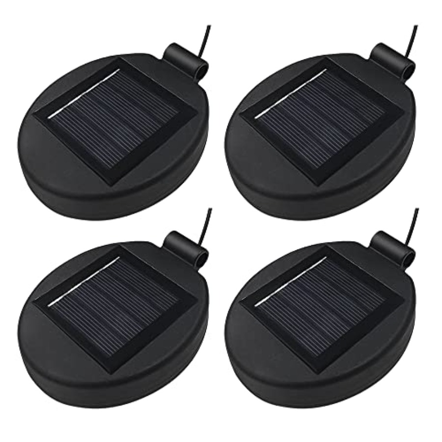 Solar Panel - ソーラーランタントップLEDパネルランタン蓋ライト交換部品、屋外フラワーDIYソーラーフラワーライト、ガーデンパティオ装飾用