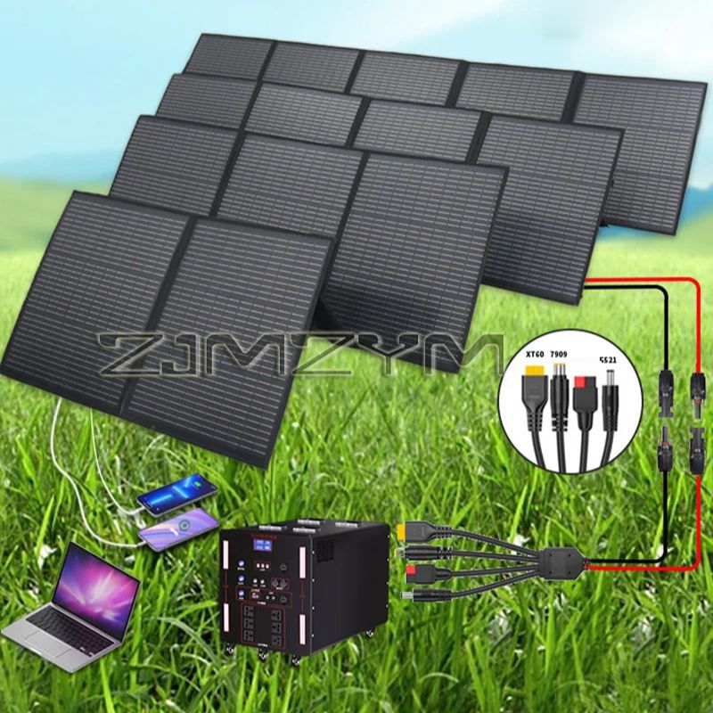 折りたたみ式ソーラーパネル 300W / 250W / 20 - Solar Panel 200W のレビューと価格