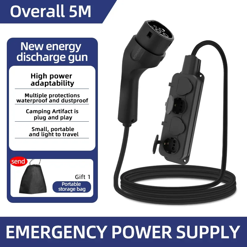 ポータブル16A 4KW電気自動車EV充電器V2Lケーブルサ - Outdoor Power Station のレビューと価格