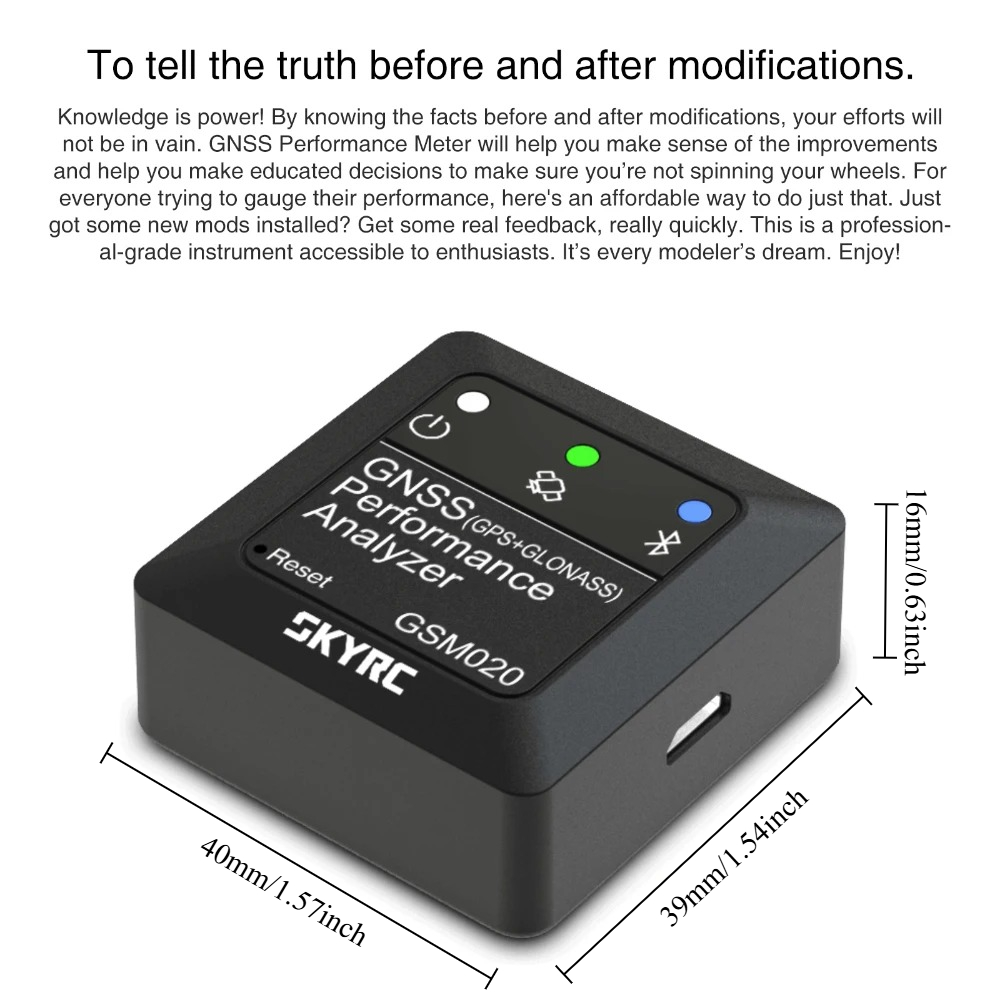 SKYRC GSM020 GNSS性能分析器。Bluetoo - Energy Monitor Meter のレビューと価格