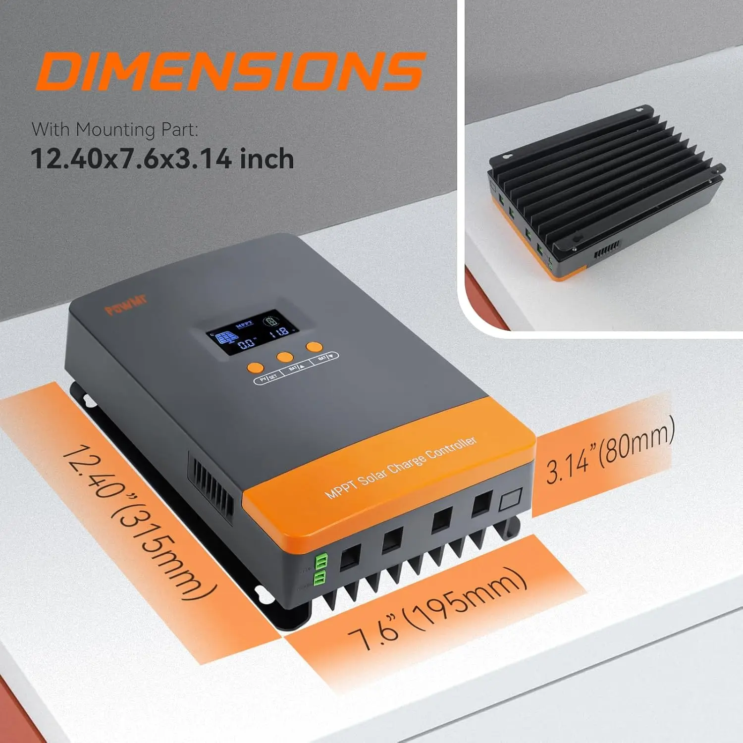 PowMr ホットセール 12V 24V 48V バッテリー - Charge Controller Solar のレビューと価格