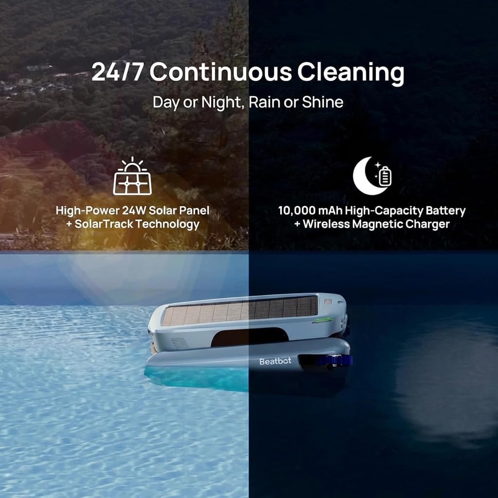 Beatbot ソーラー式プール表面清掃ロボット。24時間3 - Charge Controller Solar のレビューと価格