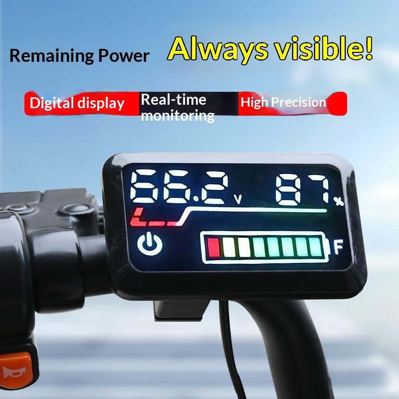 高精度電圧計、デジタルバッテリー残量表示器、48V-72V対 - Energy Monitor Meter のレビューと価格