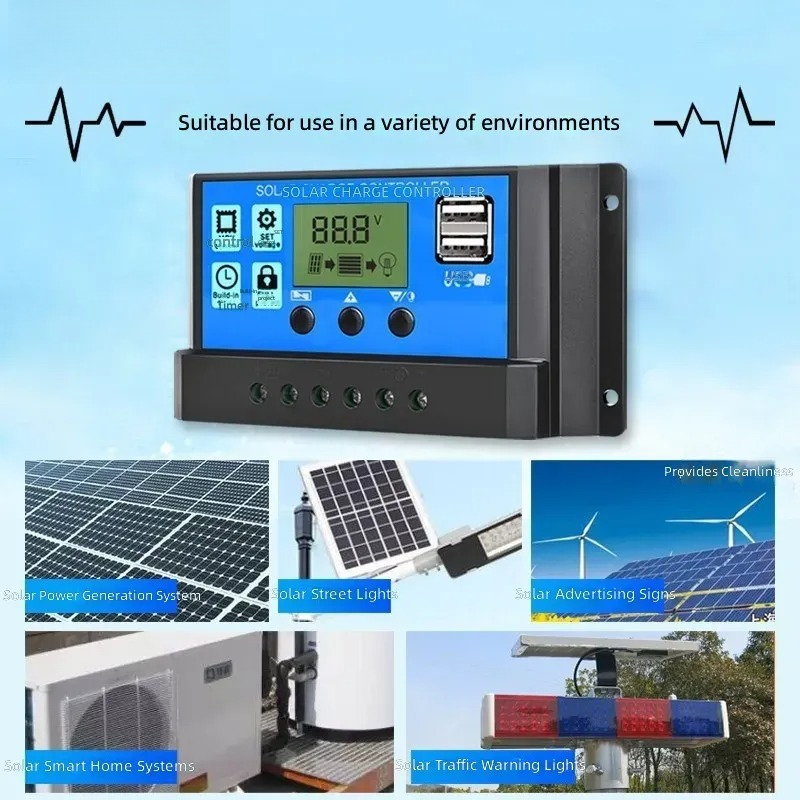 ソーラーコントローラー用 12V 24V 自動鉛蓄電池街路灯 - Charge Controller Solar のレビューと価格